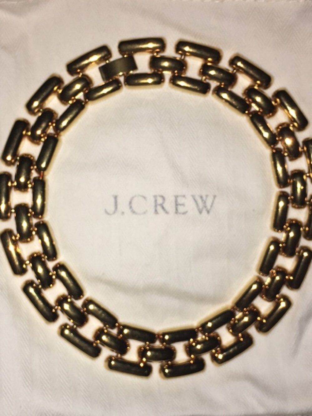 J Crew Gold Link knecklace